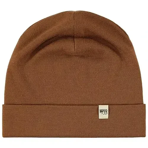 100% Merino Wool Cuff Beanie - Mens & Womens Warm Winter Hat - Watch Cap - Toque - 1