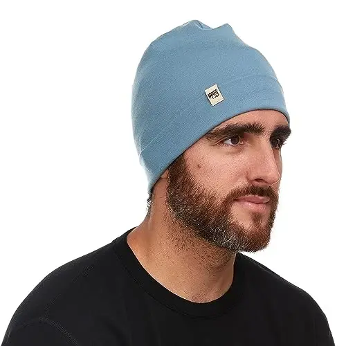 100% Merino Wool Cuff Beanie - Mens & Womens Warm Winter Hat - Watch Cap - Toque - Novelty Beanie - One Size Fits Most - 100% (1)