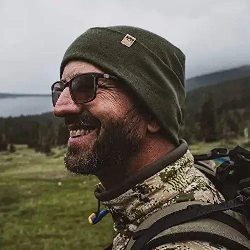 100% Merino Wool Cuff Beanie - Mens & Womens Warm Winter Hat - Watch Cap - Toque - 6