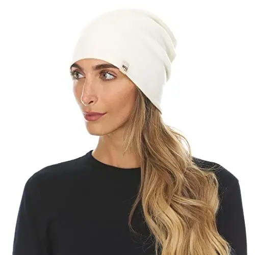 100% Merino Wool Cuff Beanie - Mens & Womens Warm Winter Hat - Watch Cap - Toque 