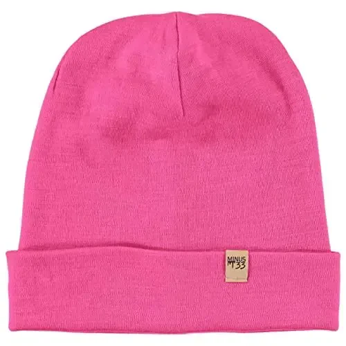 100% Merino Wool Cuff Beanie - Mens & Womens Warm Winter Hat - Watch Cap - Toque 