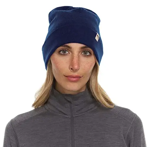 100% Merino Wool Cuff Beanie - Mens & Womens Warm Winter Hat - Watch Cap - Toque - 3