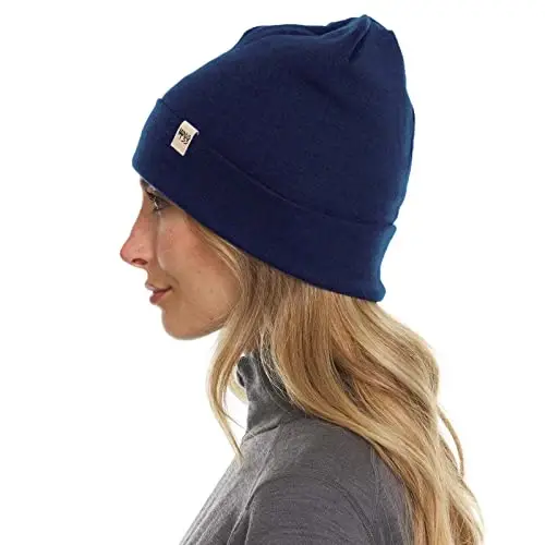 100% Merino Wool Cuff Beanie - Mens & Womens Warm Winter Hat - Watch Cap - Toque - 4