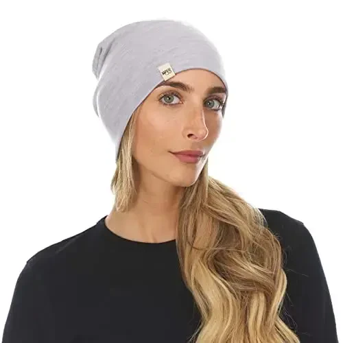 100% Merino Wool Cuff Beanie - Mens & Womens Warm Winter Hat - Watch Cap - Toque - 2