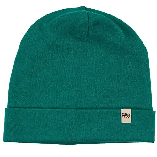 100% Merino Wool Cuff Beanie - Mens & Womens Warm Winter Hat - Watch Cap - Toque 