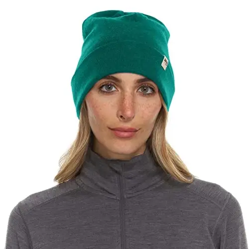 100% Merino Wool Cuff Beanie - Mens & Womens Warm Winter Hat - Watch Cap - Toque - 3