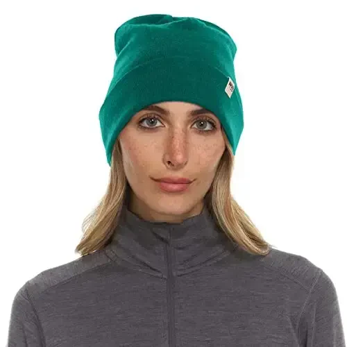 100% Merino Wool Cuff Beanie - Mens & Womens Warm Winter Hat - Watch Cap - Toque - 3
