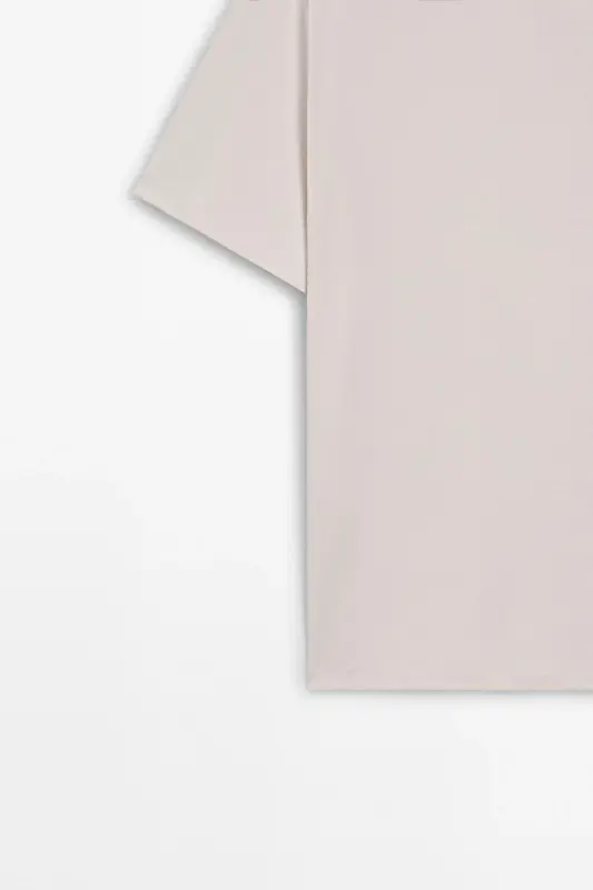 %100 merserize paxtali t-short - Tabiiy - 7