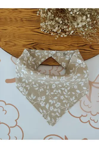 100% Organic Muslin Double Layer Baby Bib & Drool Bandana Set (12 pcs, 40cm) - 4