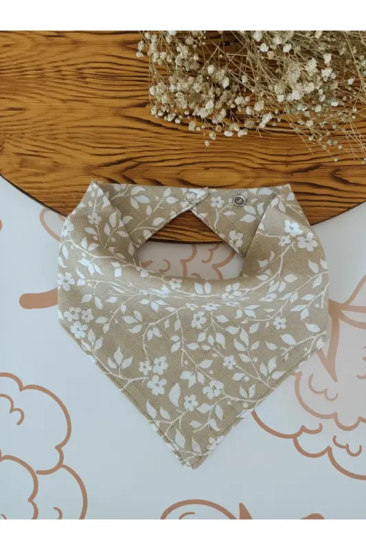 100% Organic Muslin Double Layer Baby Bib & Drool Bandana Set (12 pcs, 40cm) - 4