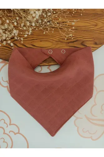 100% Organic Muslin Double Layer Baby Bibs & Drool Bibs 5 pcs 40cm - 4