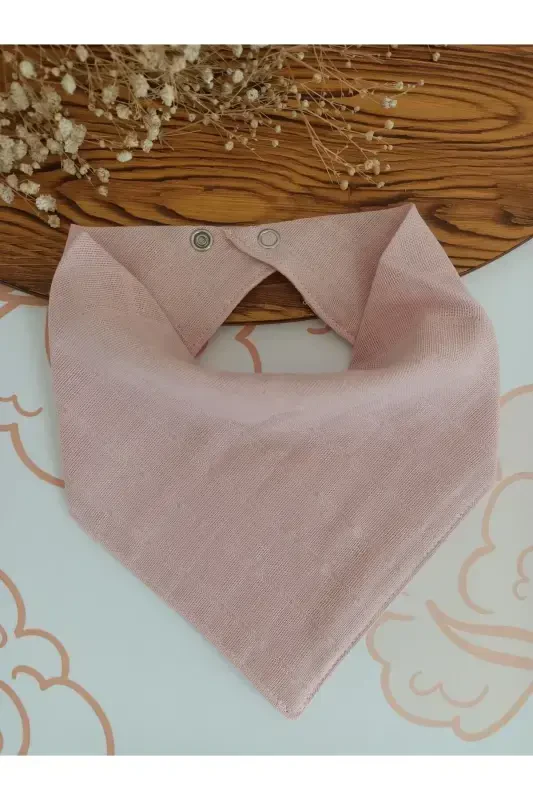 %100 Organic Muslin Double Layered Baby Scarf Collar Bib and Drool Cloth 8 Pieces 40 Cm - 8