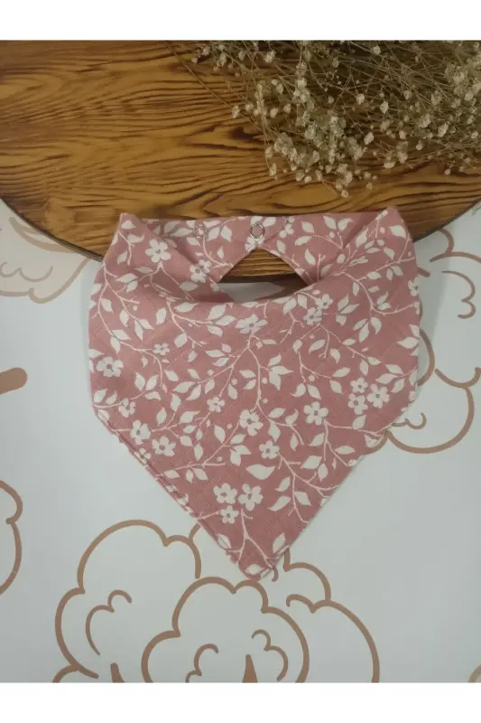 %100 Organik Müslin Çift Katlı Bebek Fular & Yakalık Mama Önlüğü & Salya Önlüğü Bez 12 ADET 40 CM - 6