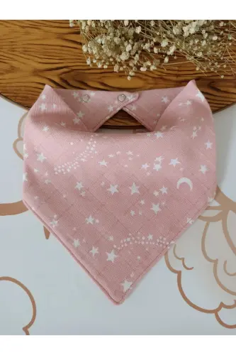 %100 Organik Müslin Çift Katlı Bebek Fuları Yakalık Mama Ve Salya Önlüğü Bez 5 Adet 40 Cm - ANGELSHUG (1)