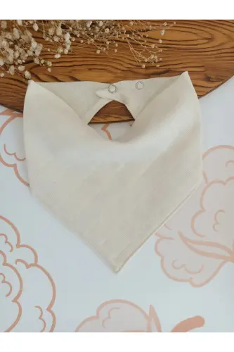 %100 Organik Müslin Çift Katlı Bebek Fuları Yakalık Mama Ve Salya Önlüğü Bez 6 Adet 40 Cm - 6