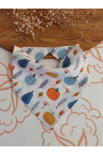 100% Organik Muslin Ikki Qavatli Chaqaloq Fular & Yoqa & Mama Oldingi & Tuprik Oldingi Salfetkalar 12 dona 40 sm - 7