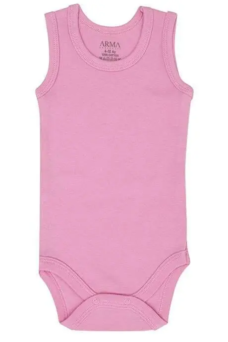 %100 Organik Paxta Pushti Chaqaloq Mayka Chirmoviqli Zıbın Body 5'li Paket - 3