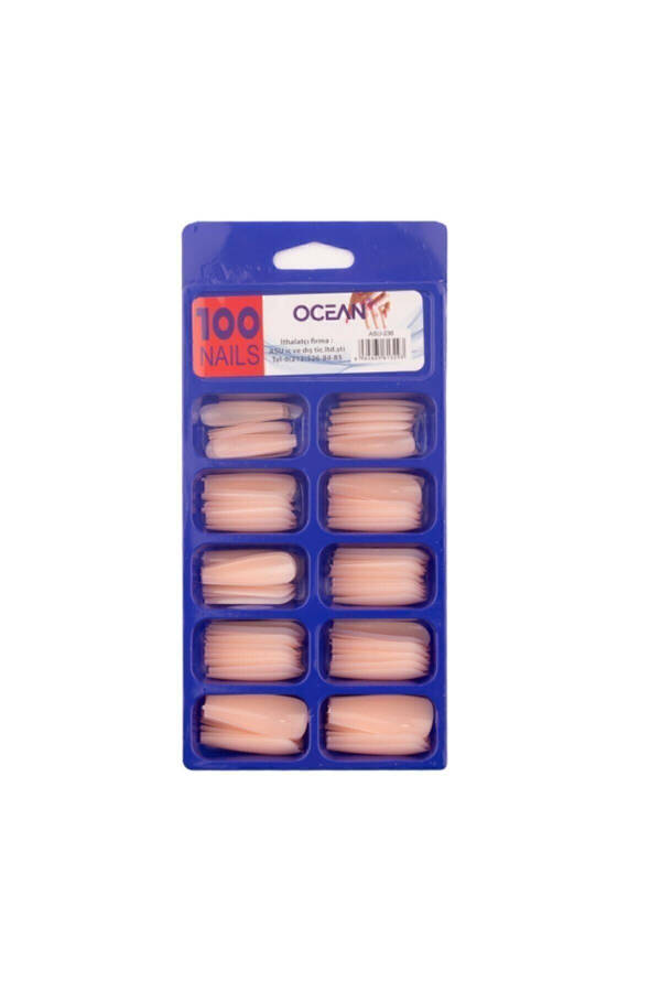 100 Pack Ballerina False Nails - 1