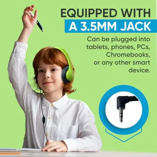 100 Pack Bulk Wired On-Ear Leather Headphones with 3.5mm Connector and Remote Control for Volume, Black - 4