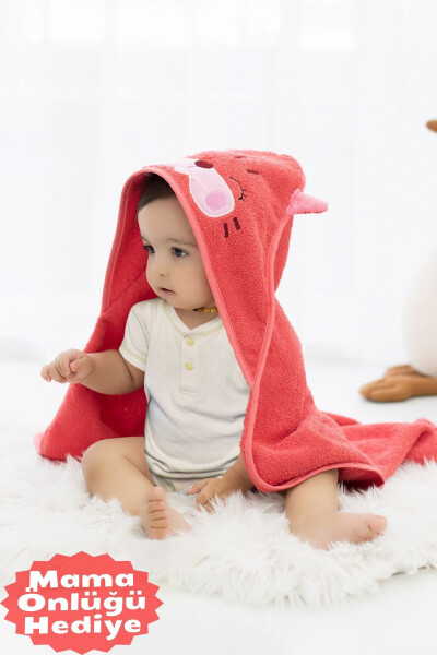 %100 Pamuk Bebek Kundak Havlu-KEDİ-KEDİ - TEKSMODA HER MODA ONDA