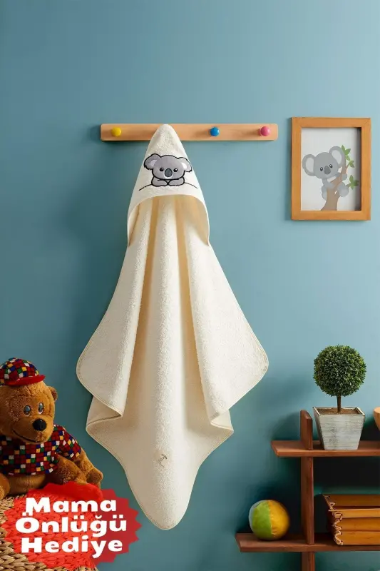 %100 Pamuk Bebek Kundak Havlu-KOALA-KOALA - TEKSMODA HER MODA ONDA