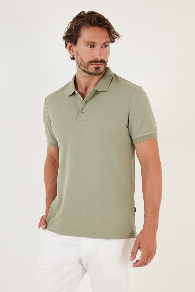 % 100 Pamuk Düğmeli Regular Fit Polo T Shirt 5902127 - 15