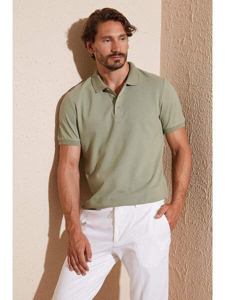 % 100 Pamuk Düğmeli Regular Fit Polo T Shirt 5902127 - 7