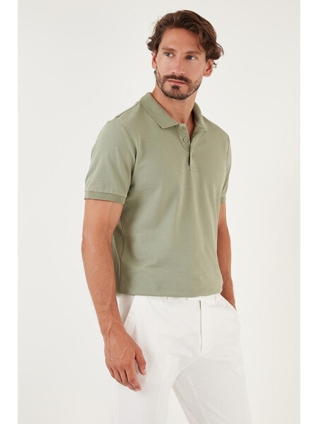 % 100 Pamuk Düğmeli Regular Fit Polo T Shirt 5902127 - 10