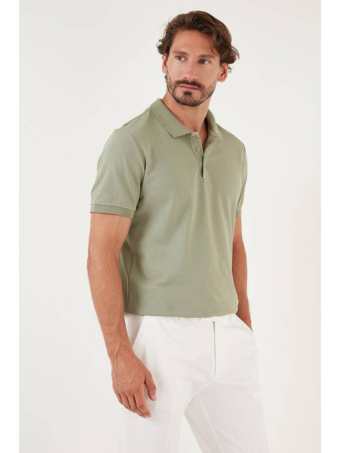 % 100 Pamuk Düğmeli Regular Fit Polo T Shirt 5902127 - 10