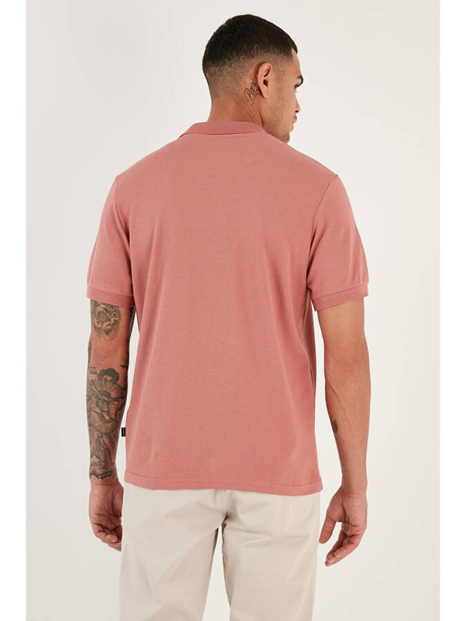 % 100 Pamuk Düğmeli Regular Fit Polo T Shirt 5902127 - 12