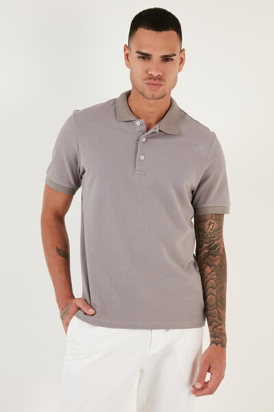 %100 Pamuk Düğmeli Regular Fit Polo T Shirt 5902127 - 17