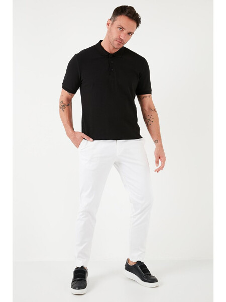 %100 Pamuk Düğmeli Regular Fit Polo T Shirt 5902127 - 9