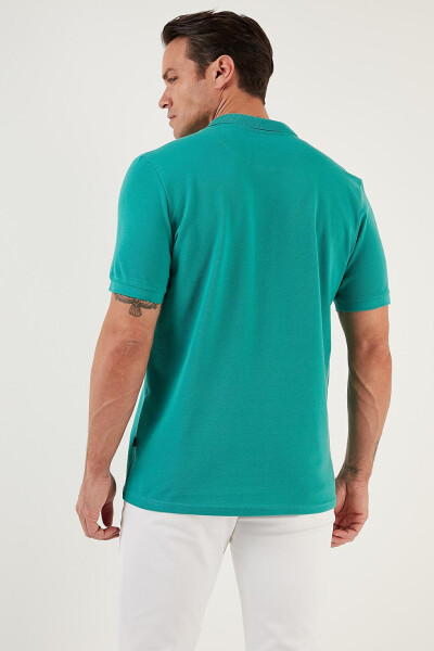 % 100 Pamuk Düğmeli Regular Fit Polo T Shirt 5902127 - 15