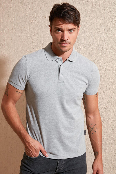 %100 Pamuk Düğmeli Regular Fit Polo T Shirt 5902127 - 10