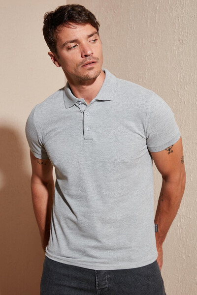 %100 Pamuk Düğmeli Regular Fit Polo T Shirt 5902127 - 15