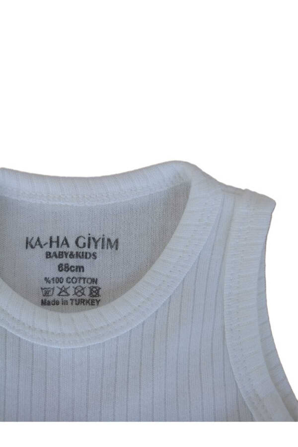 %100 Pamuklu 3'lü Çıtçıtlı Bebek Body Zıbın / Pamuklu Bebek Atlet / Bebek Çıtçıtlı / Organik - krem pembe beyaz - 3