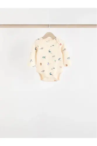 %100 Pamuklu 5'li Paket Bebek Bodyleri-çoklu - 3