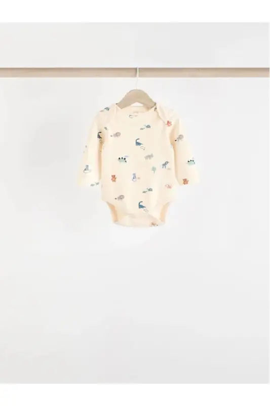 %100 Pamuklu 5'li Paket Bebek Bodyleri-çoklu - 3