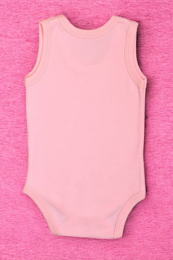 %100 Pamuklu Dedemim Emekli Maaşını Yemeye Geldim Baskılı Yumuşak Doku Baskılı Zıbın & Body-Pembe - 2