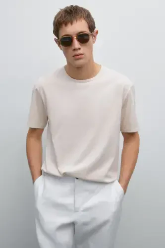 %100 pamuklu ince t-shirt-KUM - MASSIMO DUTTI (1)