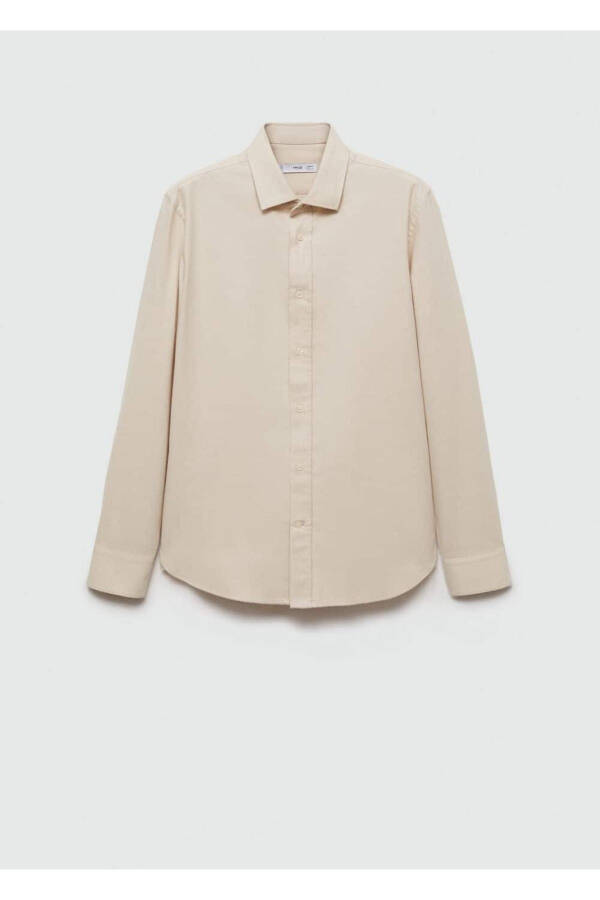 %100 pamuklu slim fit gömlek - 3