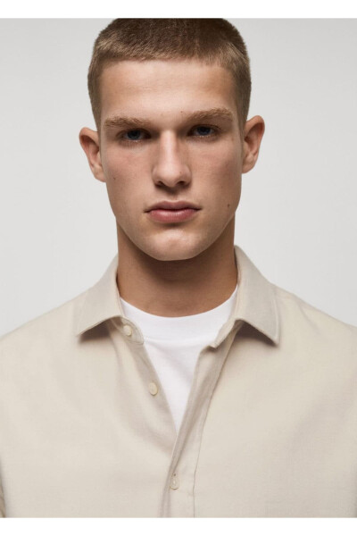 %100 pamuklu slim fit gömlek - 8