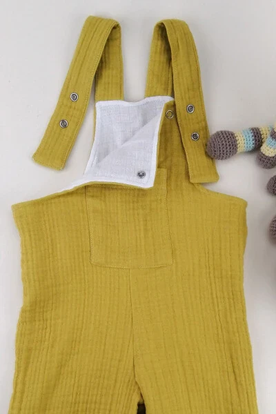 100% Paxta 4 Qavatli Muslin Chaqaloq / Bolalar Uchli Romper Oeko-tex Sertifikatlangan - Modazone (1)