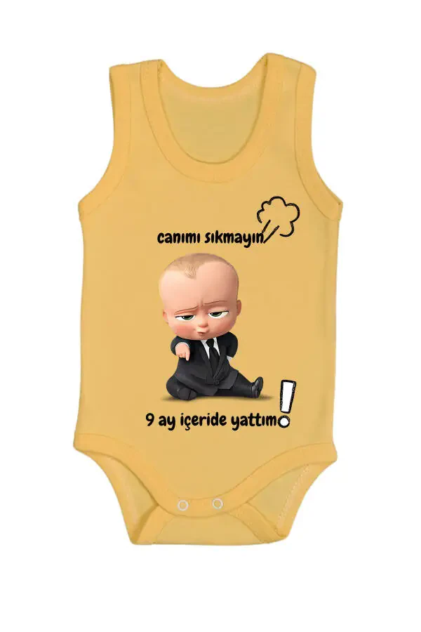 %100 Paxta 9 Oy Ichida Yattim Bosmali Zıbın & Bod - 2