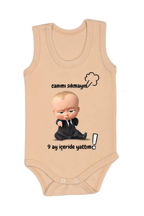 100% Paxta. 9 Oy Ichida Yotdim Bosmali Zıbın va Body. - 2