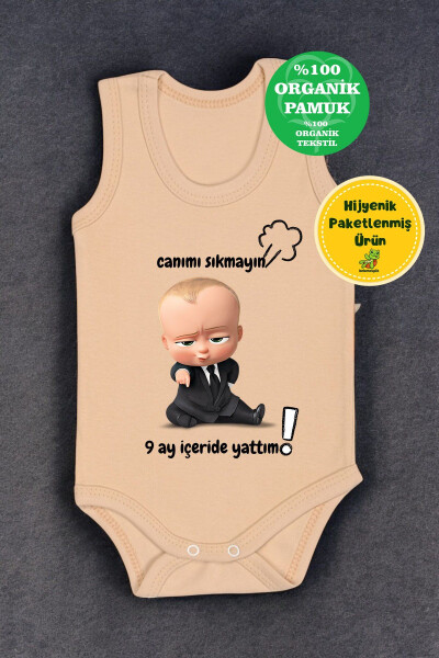 100% Paxta. 9 Oy Ichida Yotdim Bosmali Zıbın va Body. 