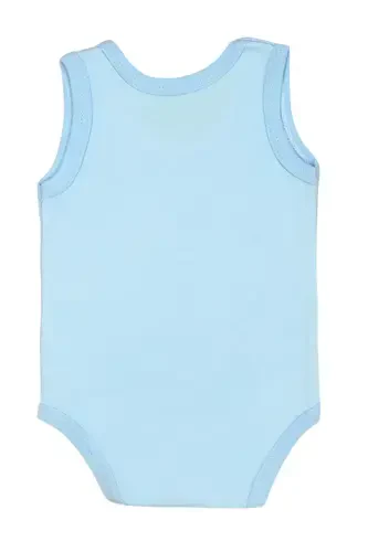 %100 Paxta 9 Oy Ichkarida Yotdim Bosmali Zıbın & Body-KO'K - 3