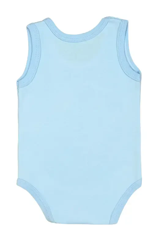 %100 Paxta 9 Oy Ichkarida Yotdim Bosmali Zıbın & Body-KO'K - 3