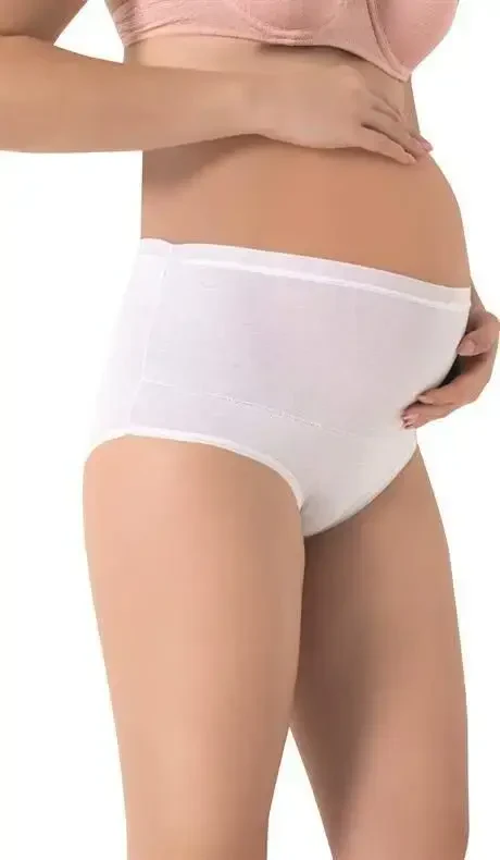 100% Paxta Homiladorlar uchun Oshqozonli Qopchalar Oq - 3