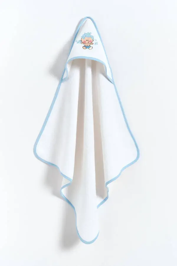 100% Paxta Movi Renda bilan Tikilgan Bolajonlar Uchun Kundak - Oq - 8